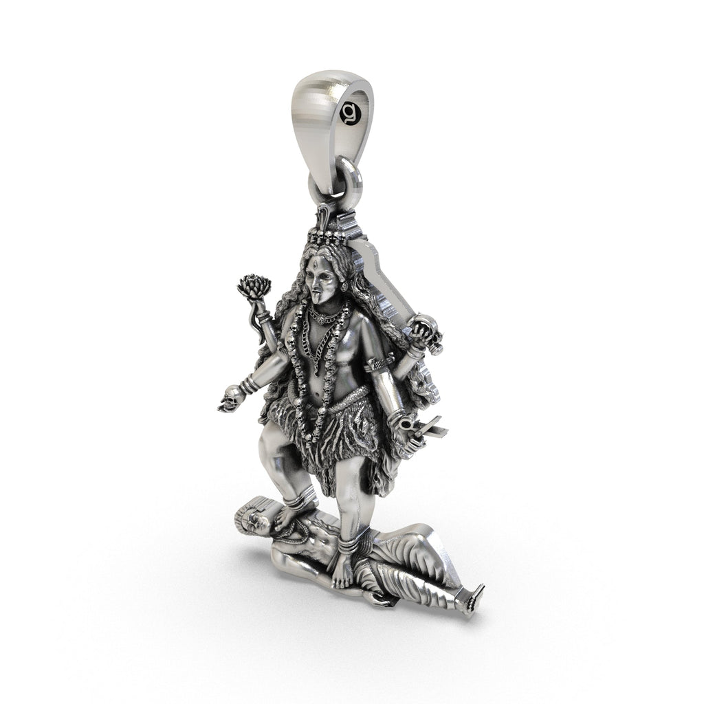 Beautiful Tara Mahavidya 925 Silver Pendant displaying its lightweight devotional design.