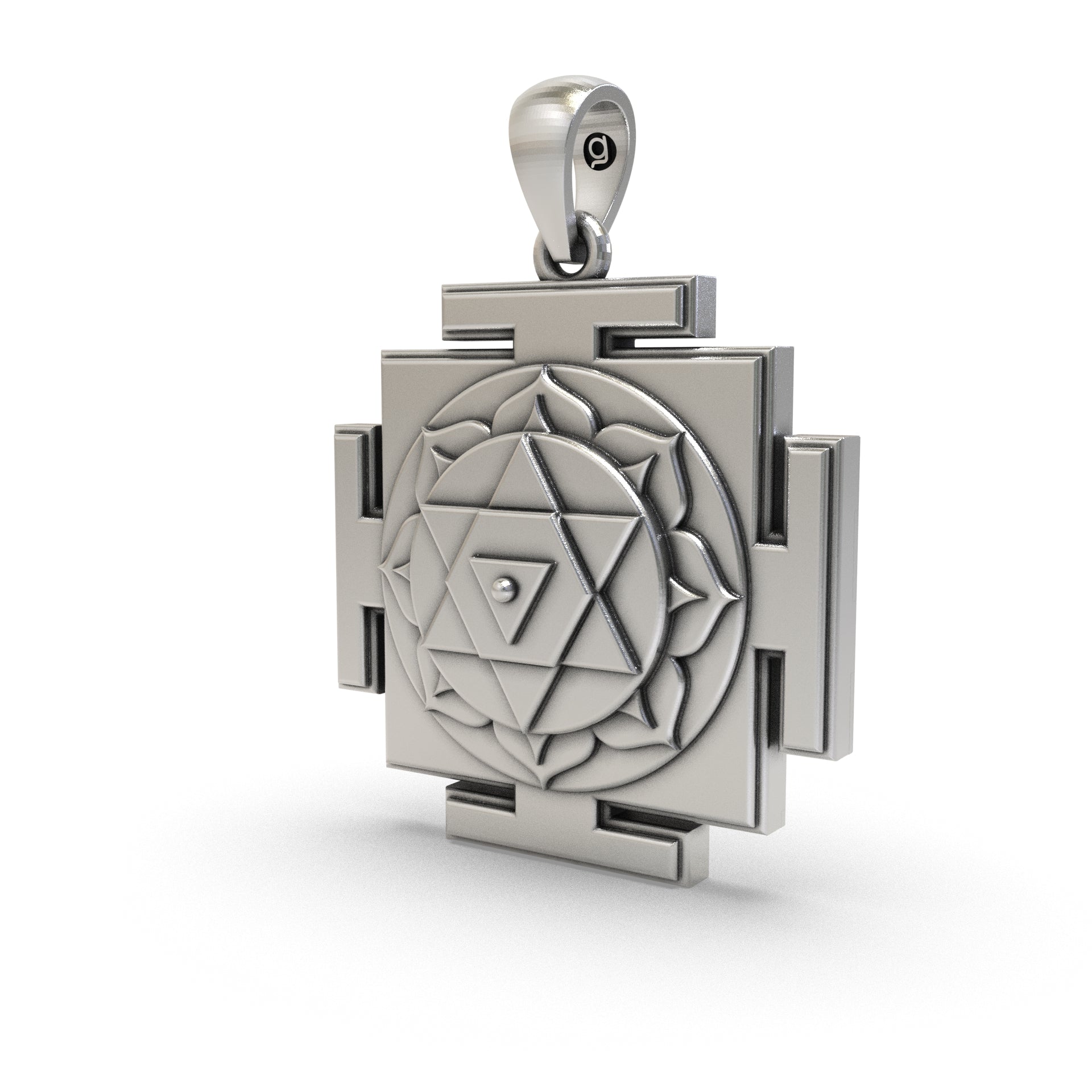925 Silver Dhumavati Yantra Pendant – Sacred Symbol for Protection, Transformation & Negativity Removal Secondary image
