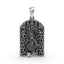 Front view of the 925 Silver Kashtbhanjan Dev Pendant showcasing detailed sacred craftsmanship.