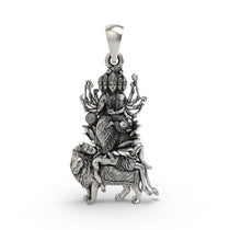 925 silver Maa Kamakhya pendant front view
