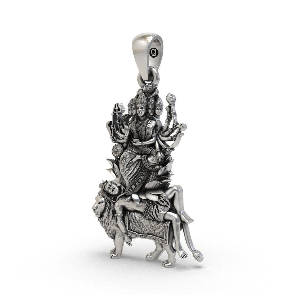 Maa Kamakhya Devi pendant close-up detailing