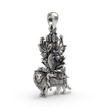 Handcrafted 925 silver Kamakhya locket side view