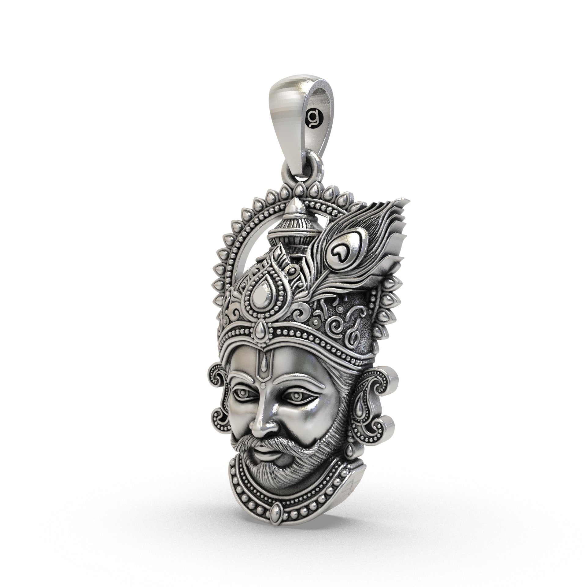 925 Silver Shree Khatu Shyam Ji Pendant Locket Secondary image