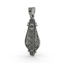 7 Chakra silver pendant with Om detail