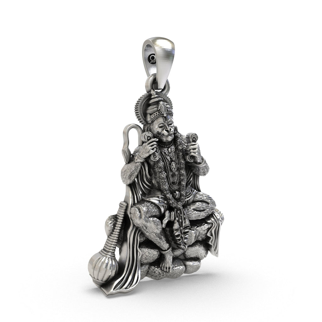 Handcrafted 925 silver Hanuman locket