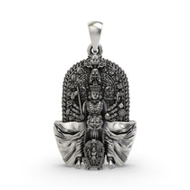 925 Silver Shri Marikamba pendant front view