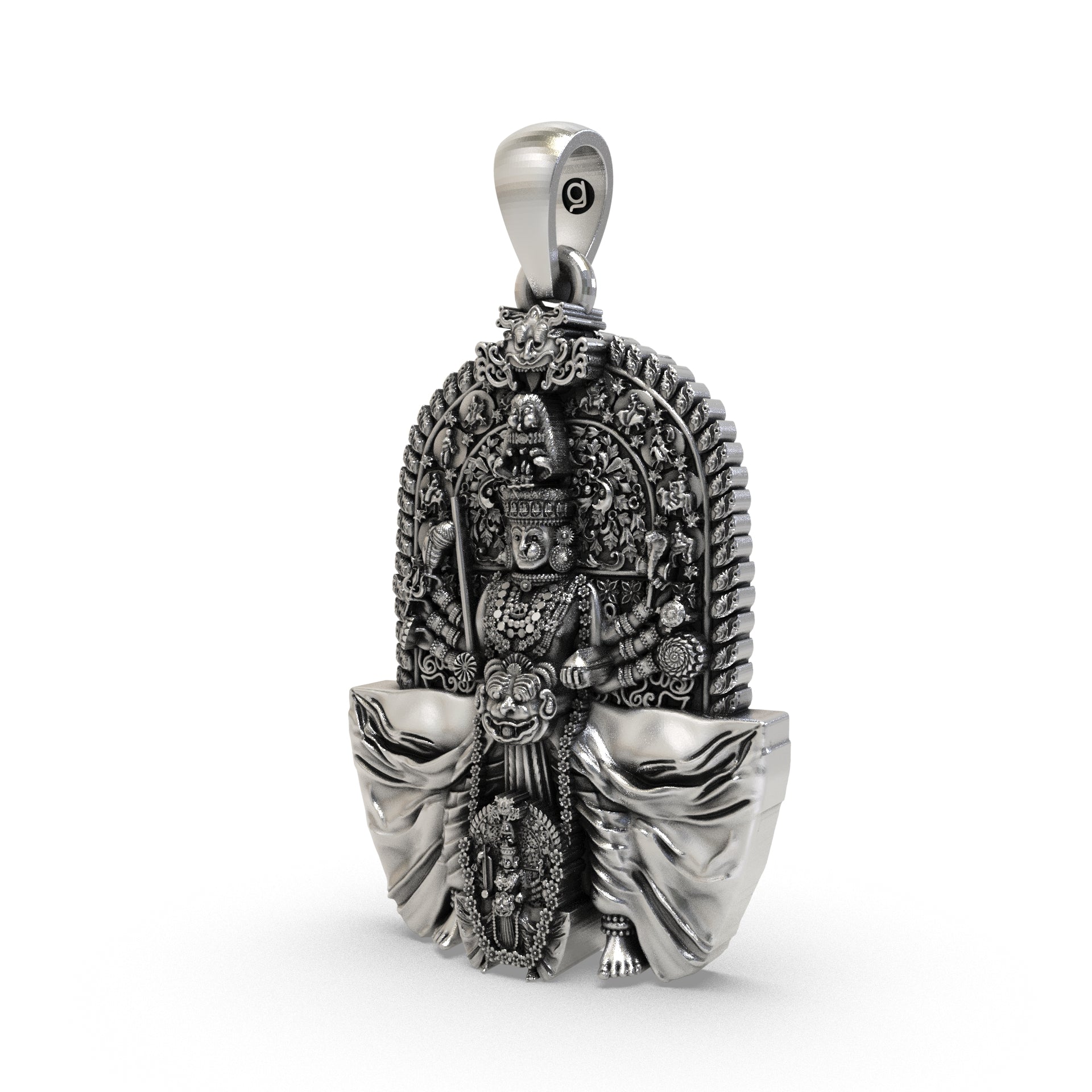 925 Silver Shri Marikamba Pendant | Devi Amman Locket Secondary image