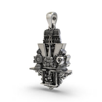 Venkateswara temple silver locket close detail