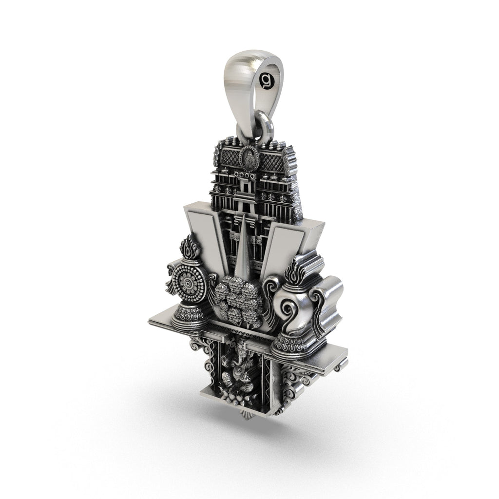 Tirupati Balaji pendant devotional silver jewelry