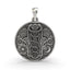 925 silver Hamsa Hand Chakra pendant front view