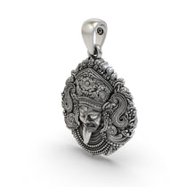Luxury sterling silver Kali Maa pendant necklace