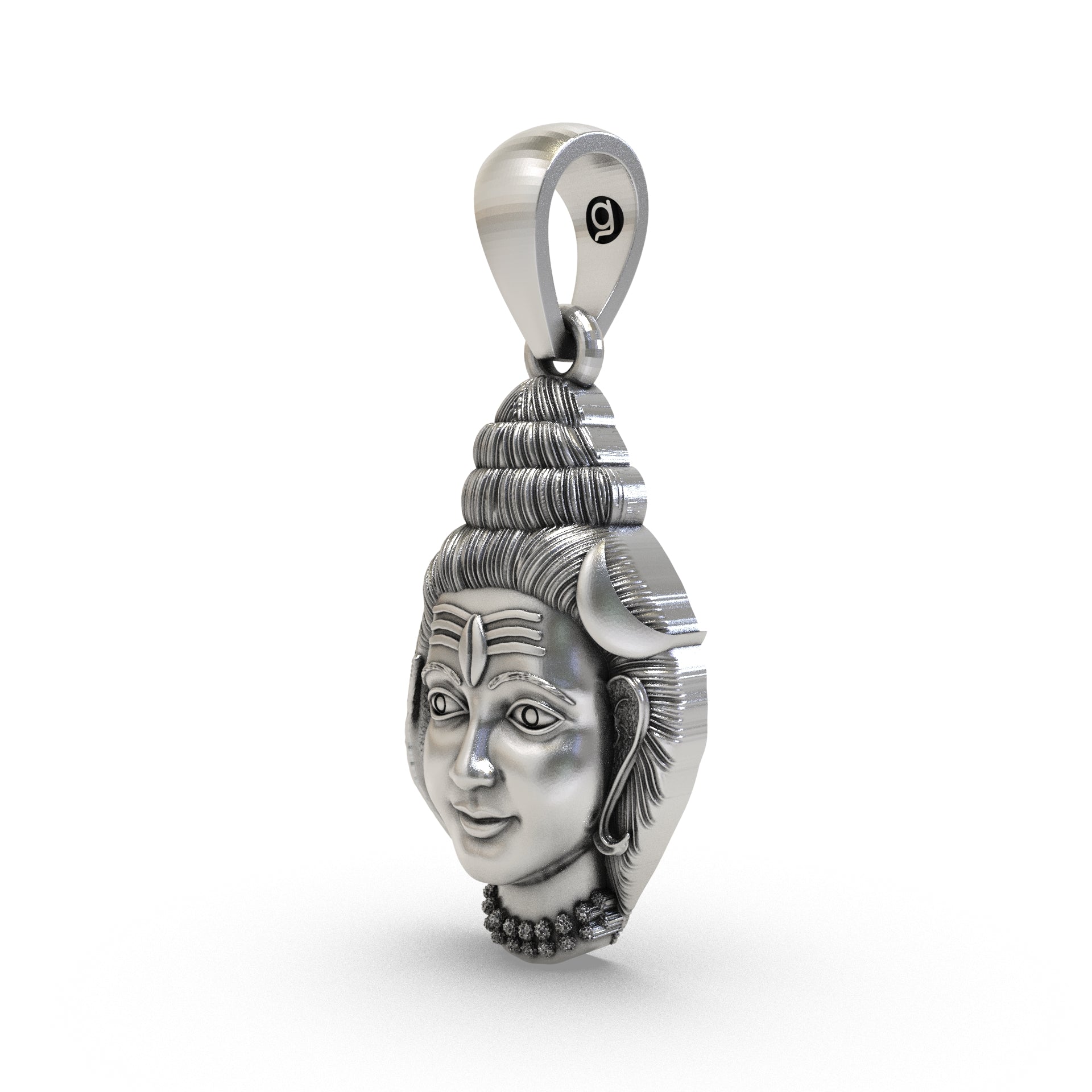 925 Silver Shiv Ji Shankh Pendant | Sacred Shiva Jewelry Secondary image