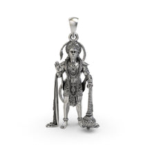 925 silver King of Salangpur pendant front view