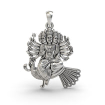 925 silver Arumugam Murugan pendant front view
