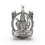 925 silver Tripura Sundari pendant front view