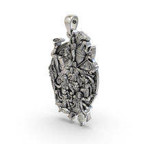 Luxury sterling silver Vishnu Dashavatara necklace pendant