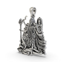 925 sterling silver maa kali pendant with oxidized antique finish