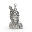 925 silver Bal Krishna pendant with antique detailing
