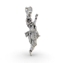 silver Hanumanji devotional pendant