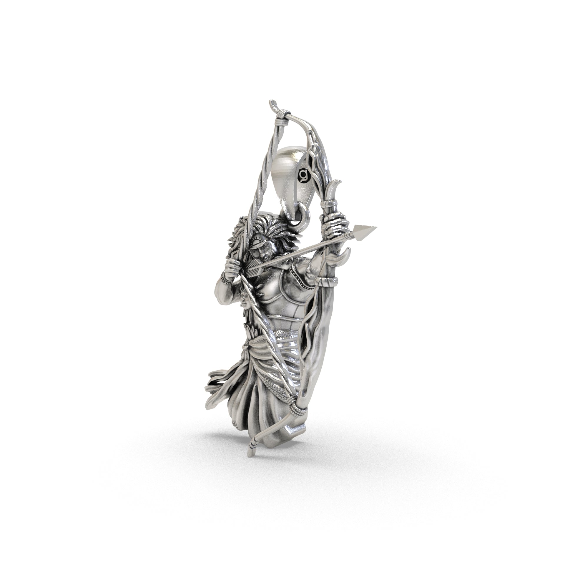 Karna King of Anga 925 Silver Pendant Secondary image