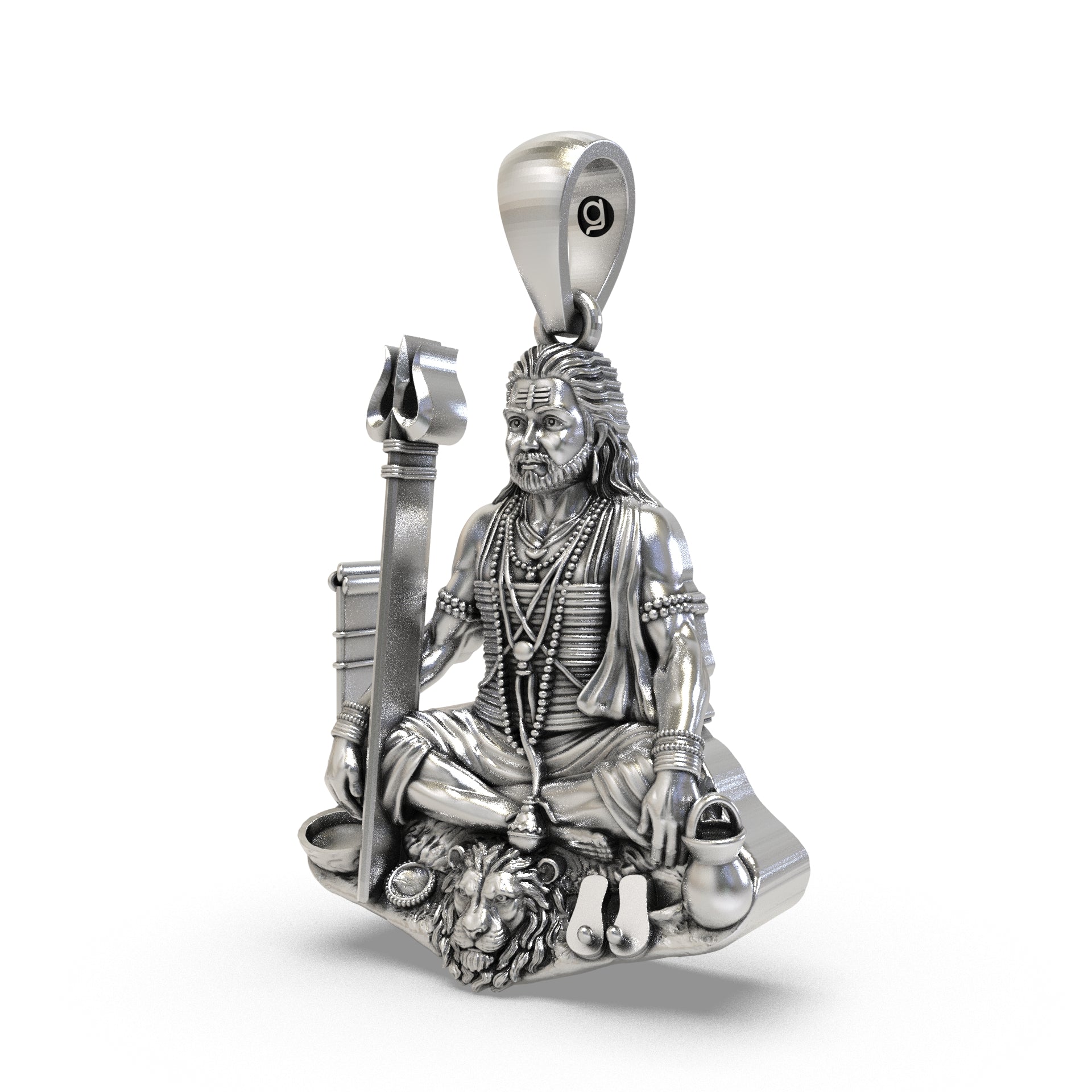 925 Silver Guru Gorakhnath Pendant Secondary image