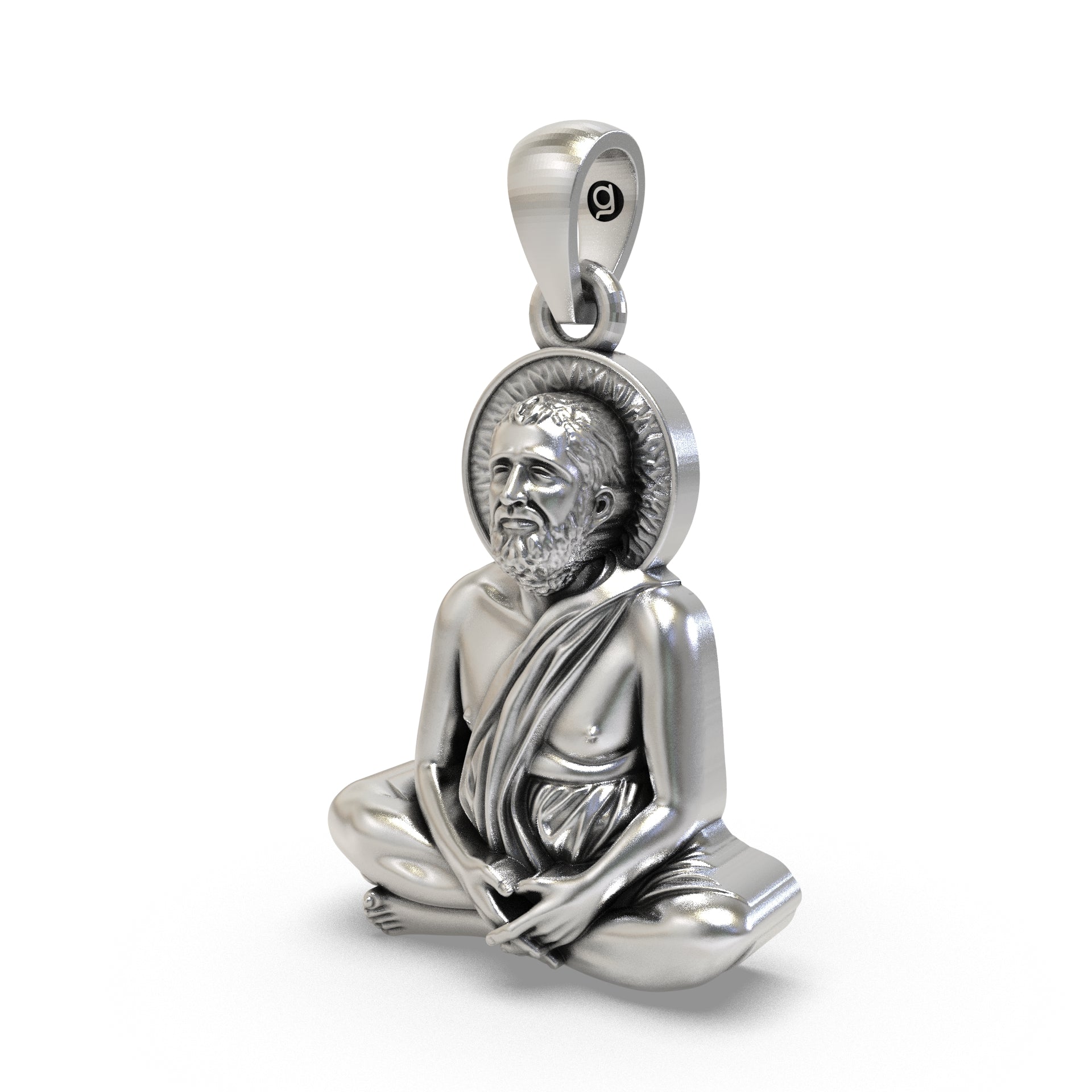 Ramakrishna Paramahamsa 925 Silver Pendant Secondary image