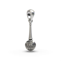 Backside view of the lightweight Silver Gada Pendant, revealing its hollow design for comfortable daily wear. Made of 925