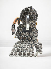 The 925 silver Salangpur Hanumanji pendant with its hollow back design for comfortable, lightweight daily wear.