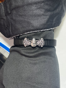 The Murugan Vel bracelet for men styled for daily wear, a piece of powerful Hindu spiritual jewelry from Alankar.