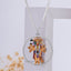 Front view of the Enamelled Panchmukhi Hanuman Silver Pendant, showing the five detailed faces and vibrant colors.
