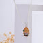 Front view of the Khatu Shyam enamel pendant in 925 silver, showcasing the colorful Mina work and detailed design.