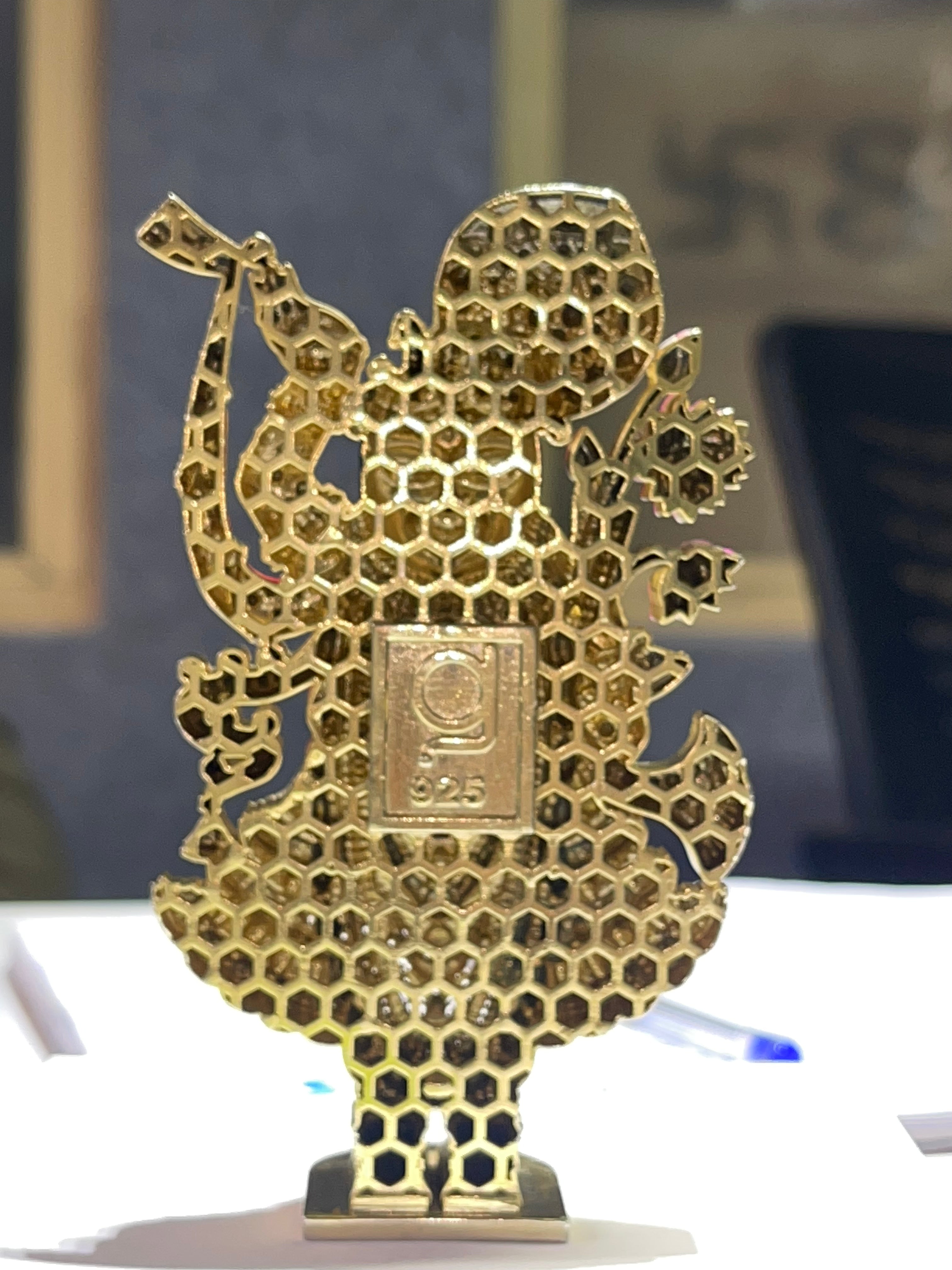 Detailed angle of the Nathdwara Krishna idol made of 925 silver, perfect for your daily mandir worship.