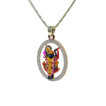 Shrinathji pendant with premium Meena work