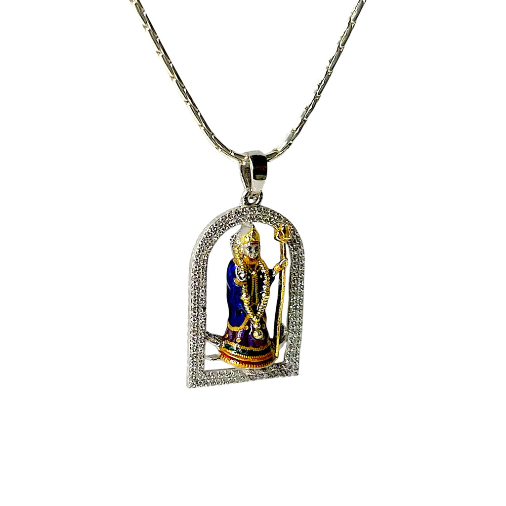 Khodiyar Maa pendant with Mina work
