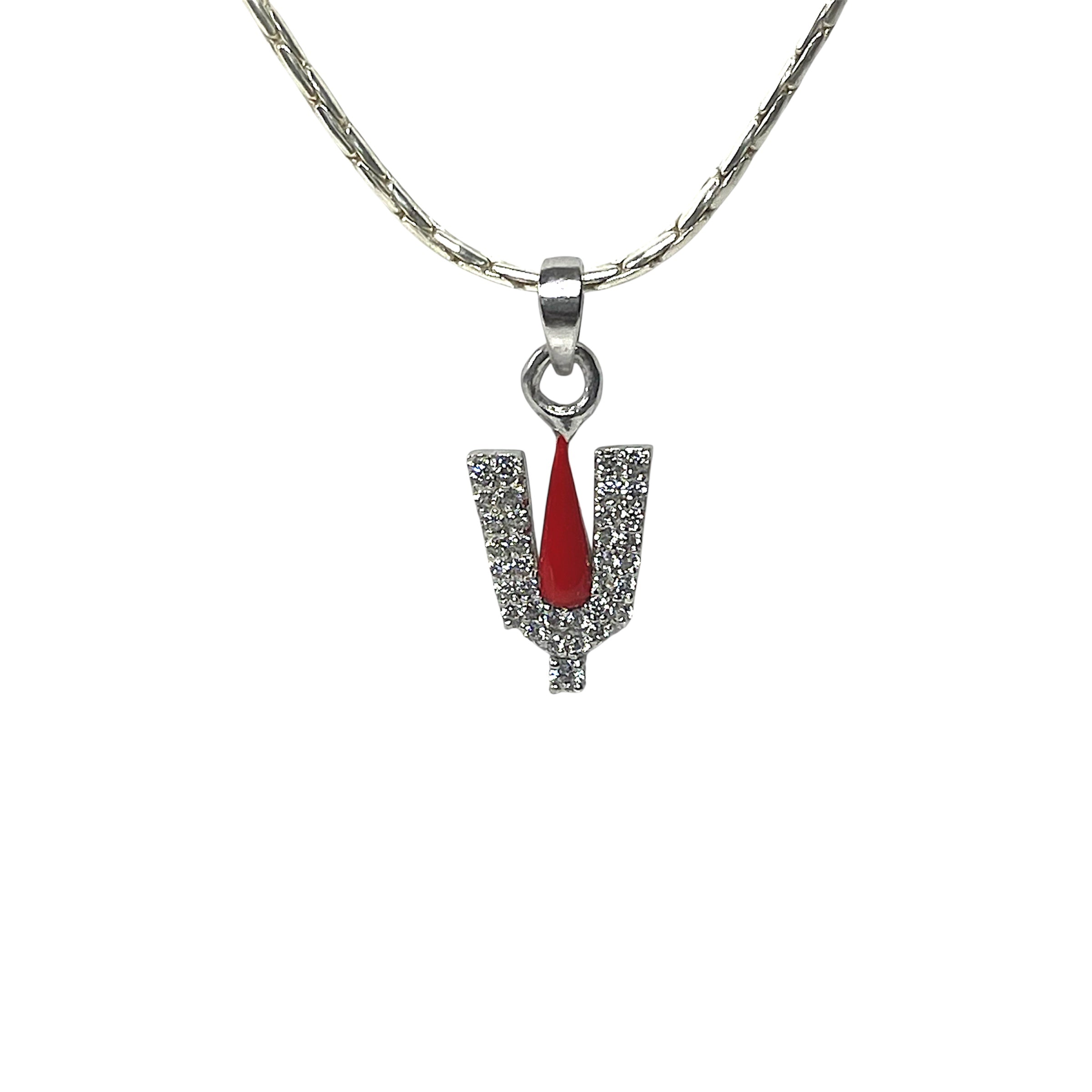 925 silver Venkateswara Tilak pendant front view Main image