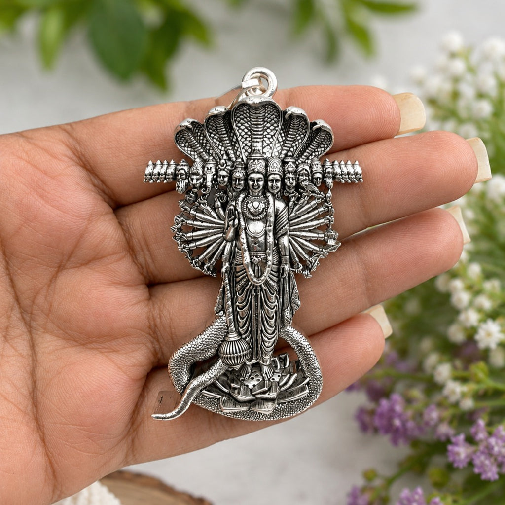 Intricate Silver Serpent Deity Pendant-crop.jpg