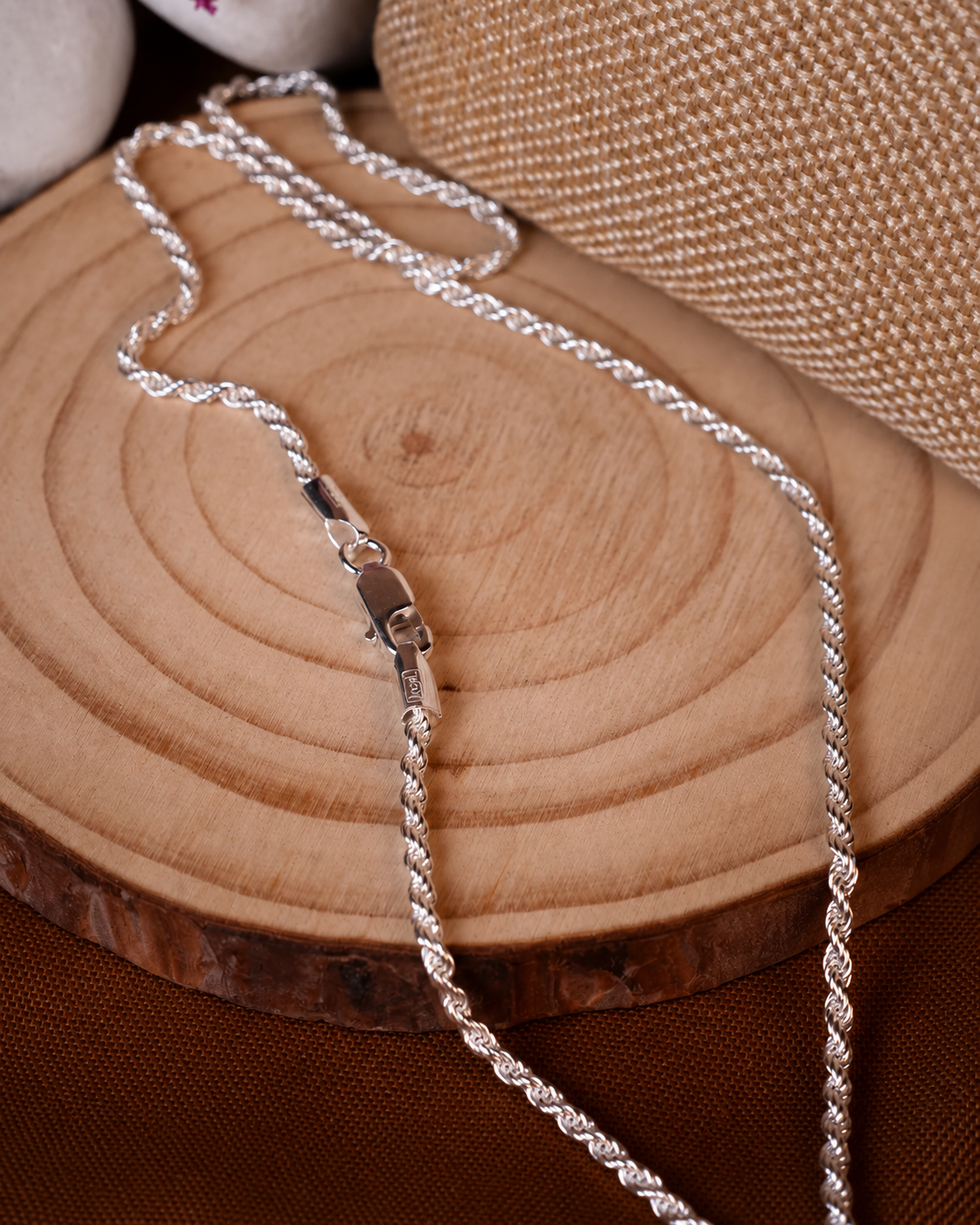 925 Silver Chain | Twisted Link Chain Main image