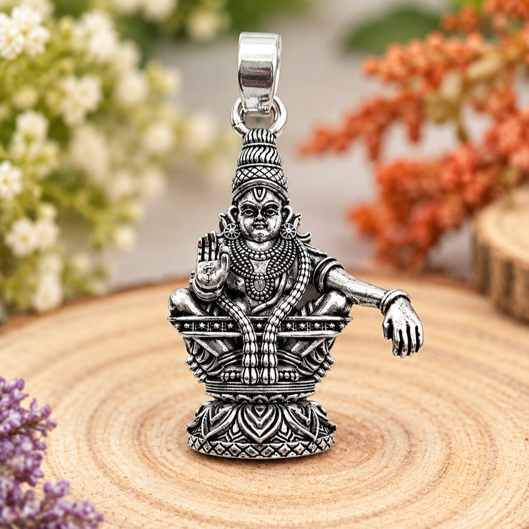 Silver Deity Pendant on Wood Slice-crop.jpg Main image
