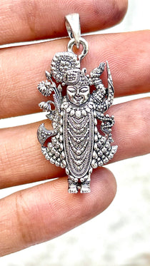 925 silver Krishna pendant for devotees