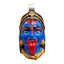 Front view of the handcrafted 925 silver Kali face pendant, showcasing the detailed Meena work and Kali Yantra.