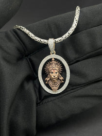 Hanumanji silver pendant for devotional wear