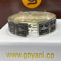 Adjustable Mahadev silver kada side angle
