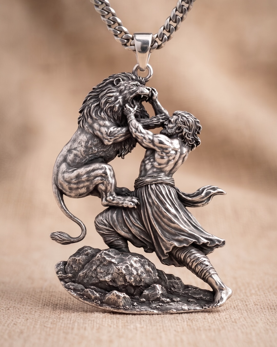 Chhatrapati Sambhaji Maharaj 925 silver pendant Main image