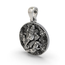 Traditional 925 silver Ganesh pendant for daily wear, symbolizing wisdom, protection, and blessings.