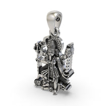 Backside hollow design of the 925 silver MahaKali pendant ensuring comfortable everyday wear.