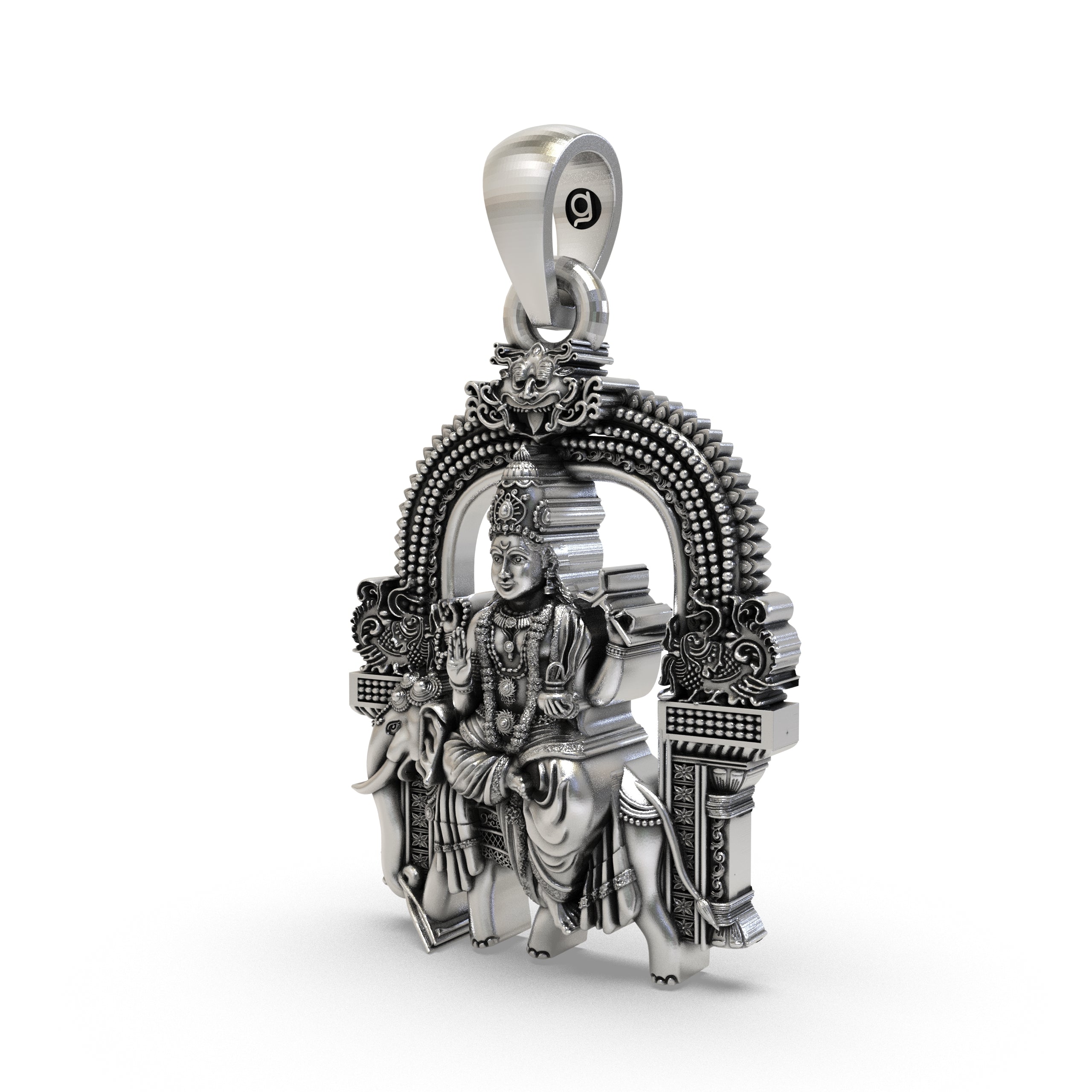 925 Silver Brihaspati Pendant | Sterling Silver Guru Graha Locket Secondary image