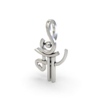 925 silver Maa pendant for devotional wear,